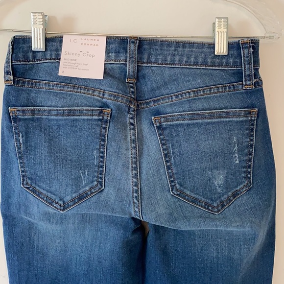 LC Lauren Conrad | skinny crop mid rise jeans - Picture 6 of 16